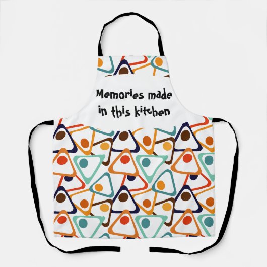 Tablier Petits triangles les années 70 (Recto)