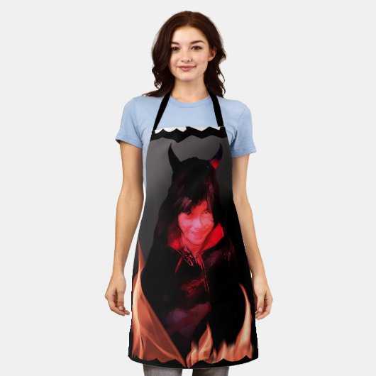 Tablier Peur d'Halloween (Porté)