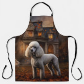 Tablier Peur Halloween caniche (Recto)