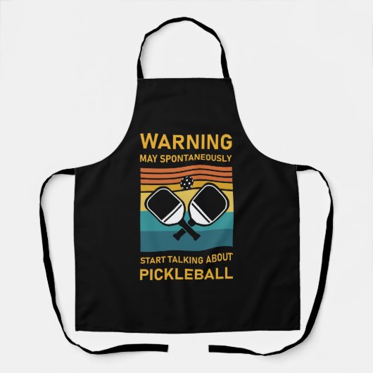 Tablier Peut Commencer À Parler De Pickleball (Recto)