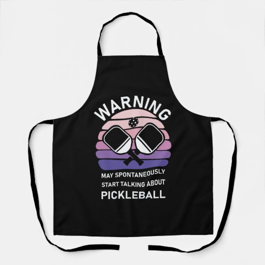 Tablier Peut Commencer À Parler De Pickleball (Recto)