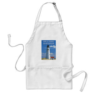 Tablier Phare de Great Point Nantucket MA Apron