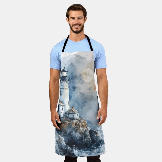 Tablier Phare Lumineux sur la côte rocheuse (Porté)