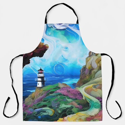 Tablier Phare surplombant la mer (Recto)