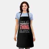 Tablier Pharmacienne chimiste chimiste de la chimiothérapi (Porté)