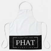 Tablier PHAT chaud et tentant noir et blanc (Recto)
