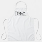 Tablier PHAT chaud et tentant noir et blanc (Recto)