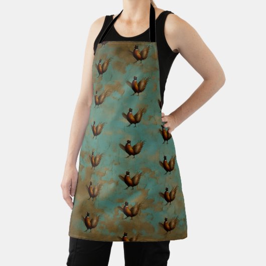 Tablier Pheasant strutting design (Insitu)