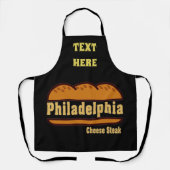Tablier Philadelphie Design Abstrait ajouter du texte, Apr (Recto)