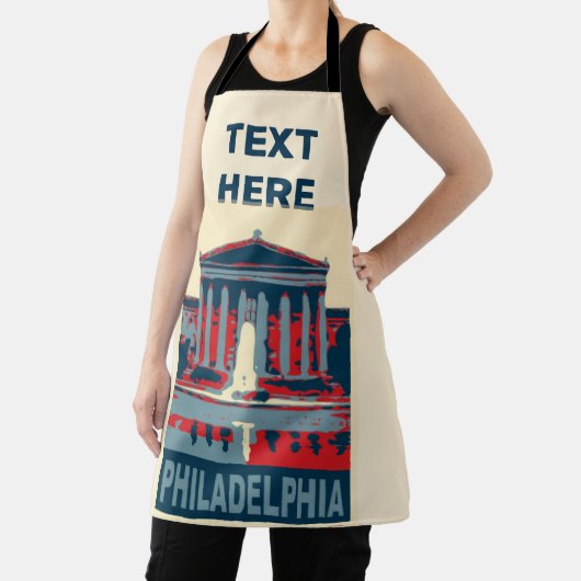Tablier Philadelphie Design Abstrait ajouter du texte, Apr (Insitu)