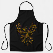 Tablier Phoenix de cuivre se lève sur noir  (Recto)