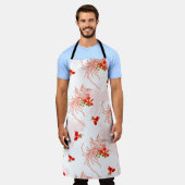 Tablier Phoenix Oiseau Et Phoenix Fleur Motif Sans Faille (Porté)