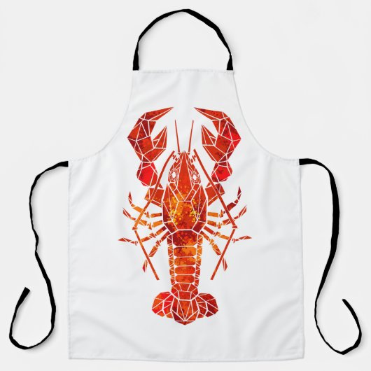 Tablier Phomard polygonal rouge (Recto)