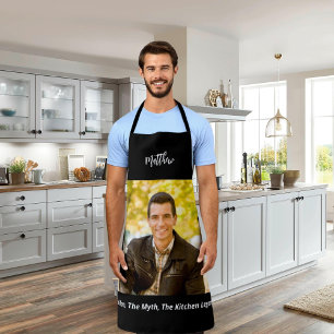 Tablier Photo anniversaire homme mythe cuisine légende nom