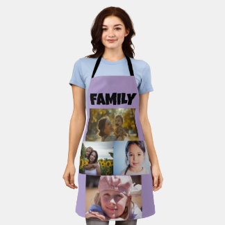 TABLIER PHOTO COLLAGE CUSTOM KITCHEN APRON FOR MOM