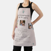 Tablier Photo Collage Grand-mère's Kitchen Foliage Apron (Insitu)