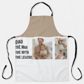 Tablier Photo Collage moderne | Cadeau papa (Recto)