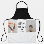 Tablier Photo Collage moderne Meilleur Chien Maman Jamais (Recto)