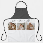 Tablier Photo Collage Moderne & Meilleure Famille Jamais M (Recto)