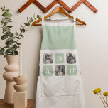 Tablier Photo Collage moderne Mint & Happy FathersDay Cade<br><div class="desc">En ce qui concerne un cadeau de Fête des pères heureux, une menthe photo de collage moderne pourrait être une excellente option si votre père aime la photographie ou a un intérêt particulier pour l'art. Vous pouvez choisir une sélection de photos qui ont un sens pour lui, comme des portraits...</div>