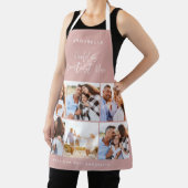 Tablier Photo collage rose girly moderne mère journée (Insitu)