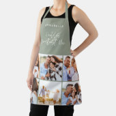 Tablier Photo collage sauge vert moderne mère journée (Insitu)