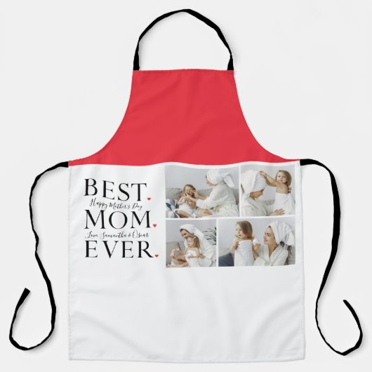 Tablier Photo de collage moderne (Recto)