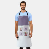 Tablier Photo de collage moderne Meilleure mère Ever Purpl (Porté)