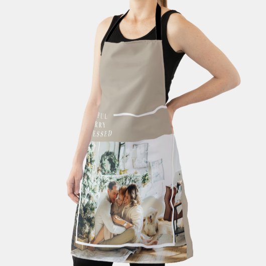 Tablier Photo de famille moderne | Joyeux Joyeux Joyeux Bé (Insitu)