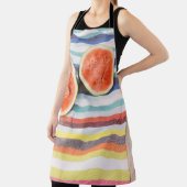 Tablier Photo de fermeture des fruits de pastèque en tranc (Insitu)