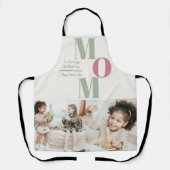 Tablier Photo de la fête des mères sur mesure | Cadeau MOM (Recto)