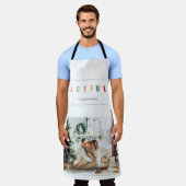 Tablier Photo de Noël simple et moderne | Joyeuses vacance (Porté)