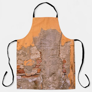 TABLIER PHOTO D'ORANGE ET PEINTURE DE MUR GRIS