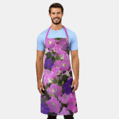 Tablier Photo Du Matin Gloire Fleurs Roses Et Violettes (Porté)