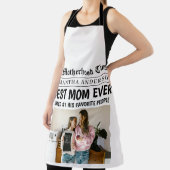 Tablier Photo du titre du journal personnalisé "Best Mom E (Insitu)