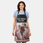 Tablier Photo et texte personnalisés (Porté)