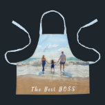 Tablier Photo et texte personnalisés Votre design - Le mei<br><div class="desc">Photo et texte personnalisés - Unique votre propre design - Le meilleur Boss personnalisé BOSS / Famille / Père / Mère / Enfant / Amis ou Cadeau personnel - Ajouter votre texte et votre photo - Redimensionner et déplacer ou supprimer et ajouter des éléments - image / texte avec outil...</div>