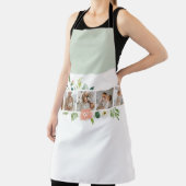 Tablier Photo Famille Collage Branché Avec Fleurs Cadeau (Insitu)