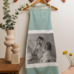 Tablier Photo Famille Moderne Mint Simple Lovely Cadeau<br><div class="desc">Photo Famille Moderne Mint Simple Lovely Cadeau</div>