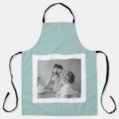 Tablier Photo Famille Moderne Mint Simple Lovely Cadeau (Recto)