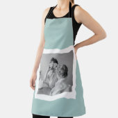 Tablier Photo Famille Moderne Mint Simple Lovely Cadeau (Insitu)