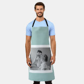 Tablier Photo Famille Moderne Mint Simple Lovely Cadeau (Porté)