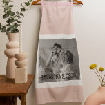 Tablier Photo Famille Moderne Pastel Rose Simple Cadeau<br><div class="desc">Photo Famille Moderne Pastel Rose Simple Cadeau</div>