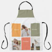 Tablier Photo Family Collage moderne | Happy Thanksgiving (Recto)