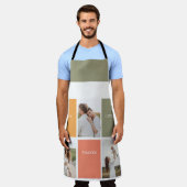 Tablier Photo Family Collage moderne | Happy Thanksgiving (Porté)