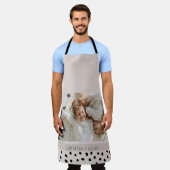 Tablier Photo moderne Pastel Nom personnalisé Cadeau (Porté)