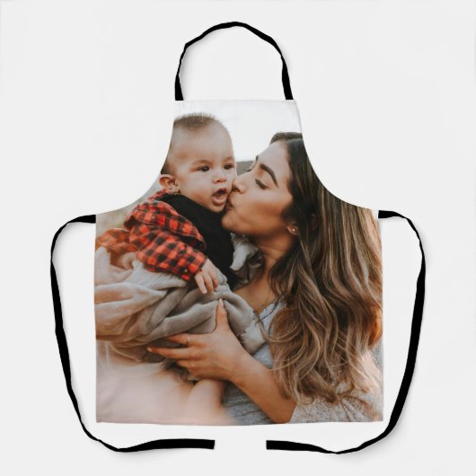 Tablier Photo moderne personnalisée simple (Recto)