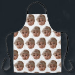 Tablier Photo personnalisée Funny Crazy Face Cuisine Chef<br><div class="desc">Photo personnalisée Funny Crazy Face Cuisine Chef Apron cadeau</div>