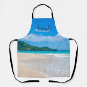 Tablier Photo Pittoresque de la plage tropicale (Recto)