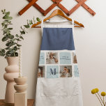 Tablier Photos de Collage moderne Bleu Meilleurs Pères Cad<br><div class="desc">Des photos de collage moderne avec un thème bleu peuvent faire un grand cadeau pour la Fête des pères ou toute occasion de célébrer un père spécial. Les photos collages sont un moyen unique et créatif de présenter une collection de moments mémorables et peuvent être customisés pour s'adapter au style...</div>